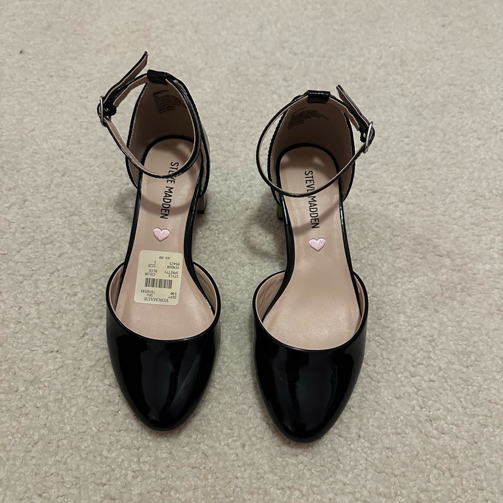 Steve Madden Black Patent Heels